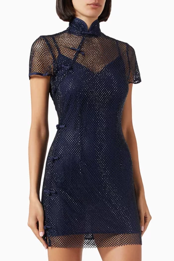 Serena Crystal-embellished Mini Dress