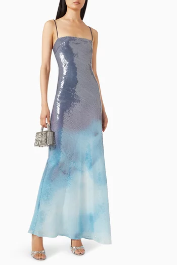 Melrose Sequin-embellished Maxi Dress
