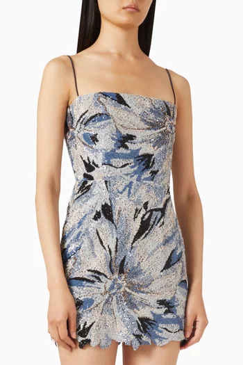 Mera Sequin-embellished Mini Dress