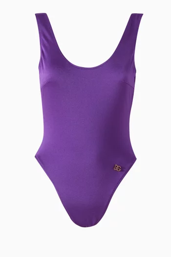 Scoop-neck One-piece Swimsuit