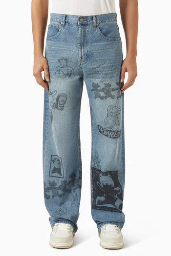 High Low Jeans in Denim