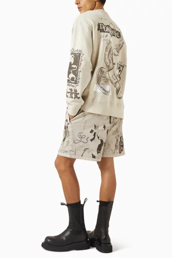 High Low Sweatshirt in Cotton