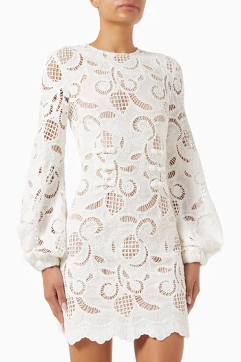 Hilda Embroidered Lace Dress