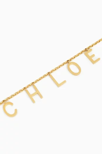 Chloe Letters Pendant Chain Belt