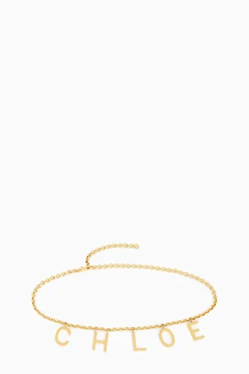 Chloe Letters Pendant Chain Belt