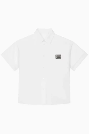 Logo-tag Shirt in Cotton