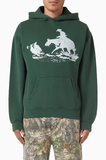 كنزة دريفتن باك بغطاء للرأس قطن