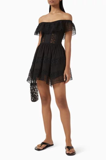 Vaiana Mini Dress in Cotton Blend