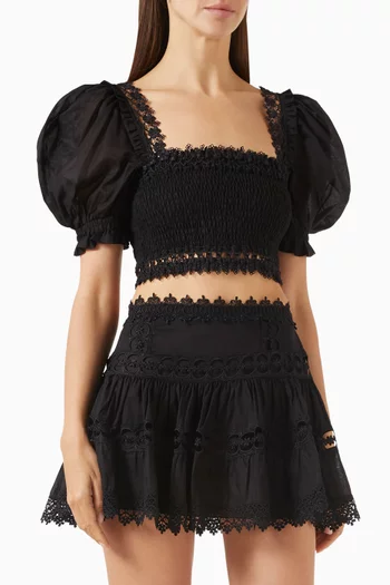 Judy Crop Top in Cotton Blend