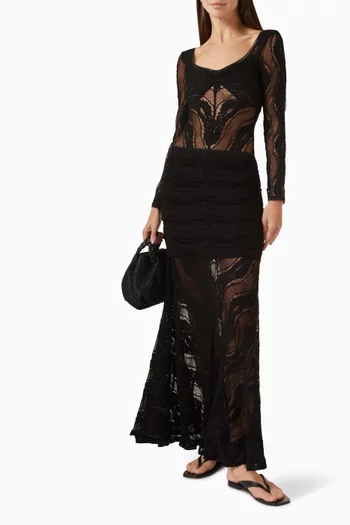 Glare Maxi Skirt in Lace