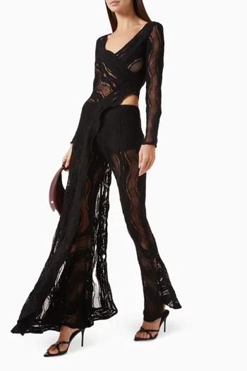 Haven Asymmetric Cover-up in Lace