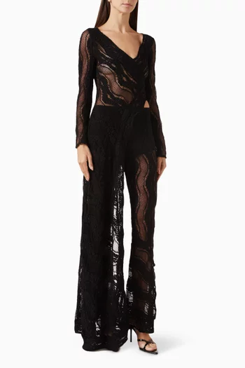 Haven Asymmetric Cover-up in Lace