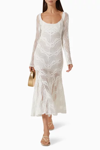 Marina Midi Dress in Lace