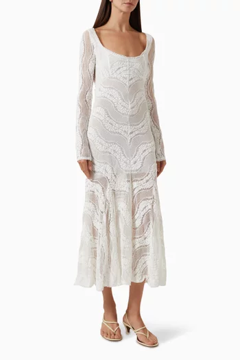 Marina Midi Dress in Lace
