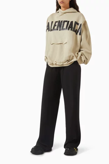 Unisex Type Ripped Pocket Hoodie in Dry Fleece