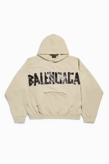 Unisex Type Ripped Pocket Hoodie in Dry Fleece