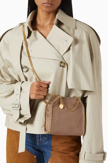 Tiny Falabella Tote Bag in Shaggy Deer