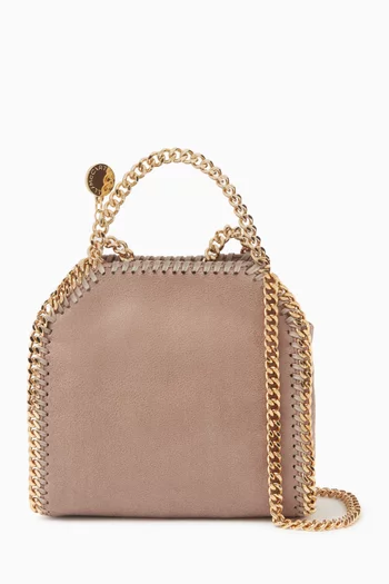 Tiny Falabella Tote Bag in Shaggy Deer