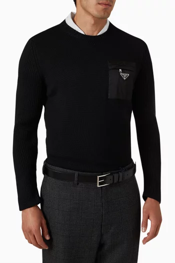 Buckle Belt in Leather