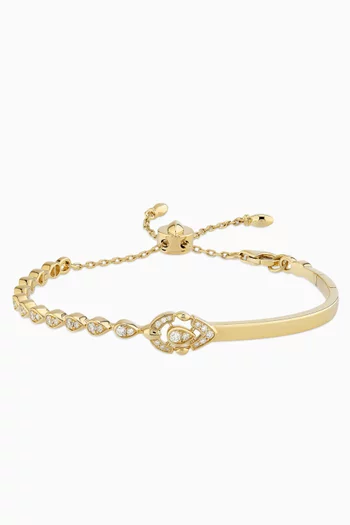 Dualité Slim Diamond Bangle in 18kt Yellow Gold