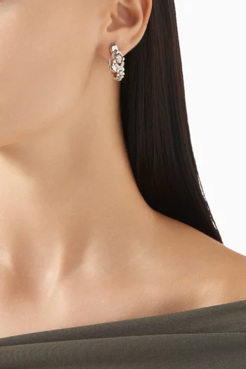 Dualité Signature Earrings in 18kt White Gold