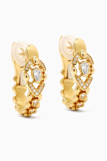 Dualité Signature Earrings in 18kt Yellow Gold