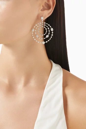 Trilogie Iconic Earrings in 18kt White Gold