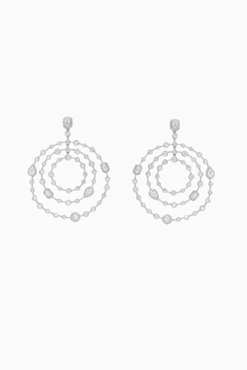 Trilogie Iconic Earrings in 18kt White Gold