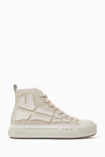 Skel High-top Sneakers in Canvas & Leather