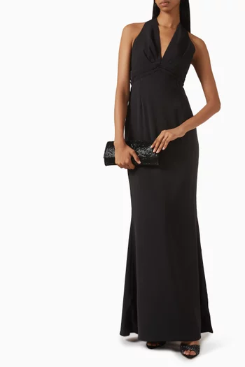 The Ultimate Muse Tie-neck Maxi Dress