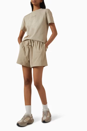 Logo Soccer Shorts in Cotton