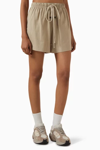Logo Soccer Shorts in Cotton