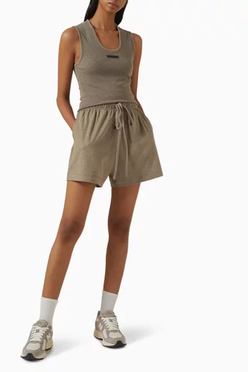 Logo Soccer Shorts in Cotton