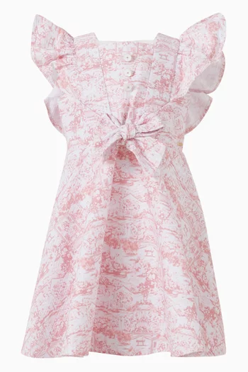 Ruffled-sleeves Dress