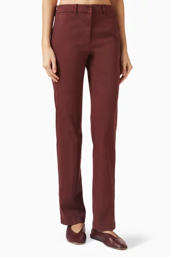 بنطال روفو بقصة ساق مستقيمة