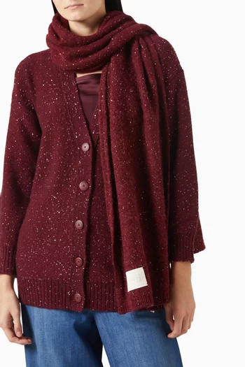 Sequinned Scarf in Cashmere Blend