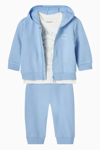 Logo Elephant 3-piece Set in Cotton