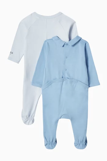 Boke Flower Pyjama Onesie in Cotton, Set of 2