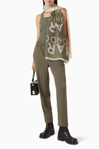 Ribbed Tank Top in Wool Knit