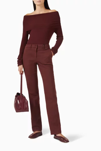 Corinne Off-shoulder Sweater in Wool