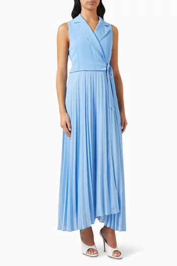 فستان ستاتوا بتصميم ملفوف كريب