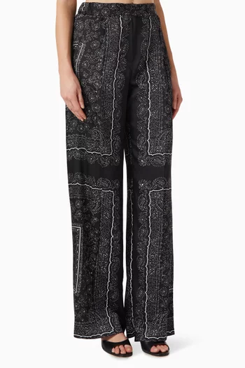 Ambra Foulard-print Pants