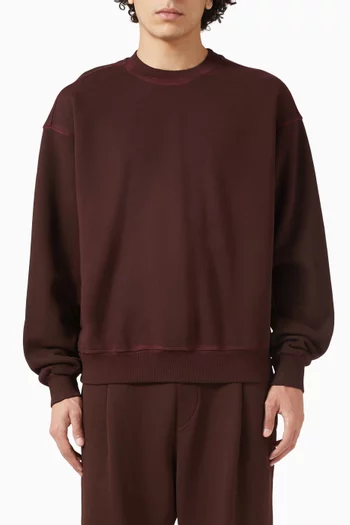 سويت شيرت بفتحة رقبة مستديرة