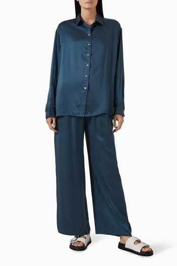 The Maya Shirt in Silk Charmeuse