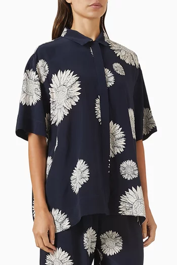 Montauk Shirt in Silk Crepe