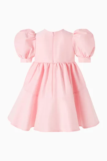 Puff-sleeves A-line Dress