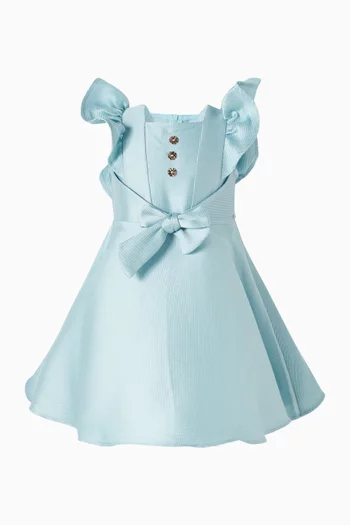 Ruffled Belted Dress