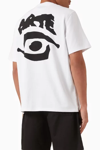 Eye-print T-shirt in Cotton