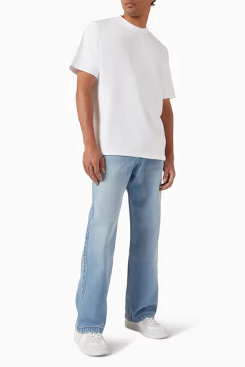 Cut-out Print T-shirt in Cotton