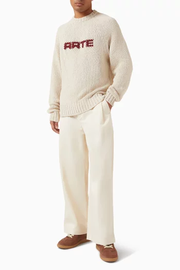 سترة بشعار الماركة المبكسل قماش منسوج